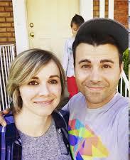Mark Rober with his wife