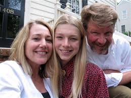 Hunter Schafer with her parents