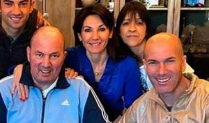 Farid Zidane with his family
