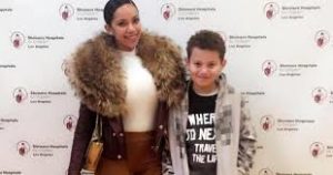 Erica Mena with her son