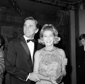 Kirk Douglas with his wife Anne