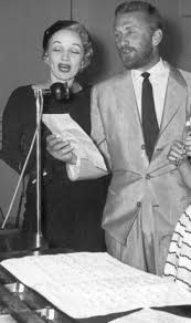 Kirk Douglas with his ex-girlfriend Marlene