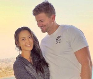 Michelle Wie with her ex-boyfriend Adam