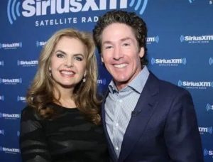 Joel Osteen with his wife
