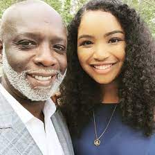 Peter Thomas with his daughter Blaze