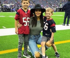 Megan Cushing with her sons