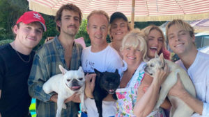 Ross Lynch with his family