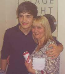 Liam Payne with his mother