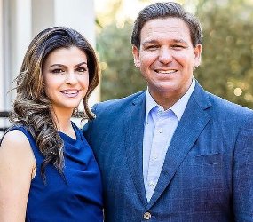 Casey DeSantis with her husband