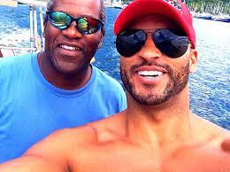 Ricky Whittle with his father