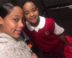 Tanisha Asghedom with her daughter