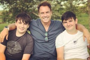 Mark Steines with his sons