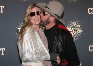 Hank Williams Jr. with his ex-wife Becky