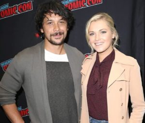 Eliza Taylor with her husband