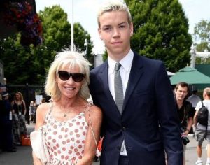 Will Poulter with his mother