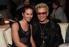 Billy Idol with his ex-girlfriend Lindsay