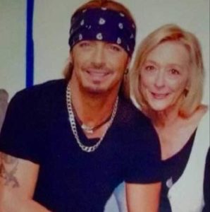 Bret Michaels with his mother