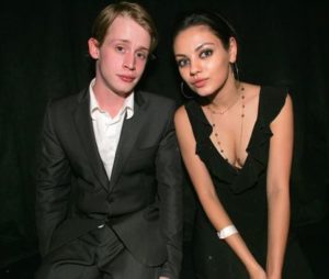 Macaulay Culkin with his ex-girlfriend Mila