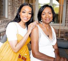 Monica Brown with her mother