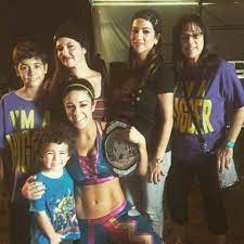 Bayley with her family