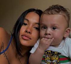 Ammika Harris with her son