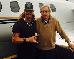 Bret Michaels with his father