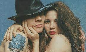 Axl Rose with his ex-wife Erin