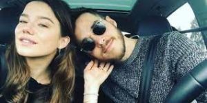 Chris Wood with his ex-girlfriend Hanna