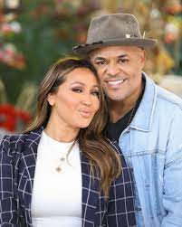 Adrienne Bailon with her husband Israel