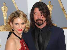 Dave Grohl with his wife Jordyn