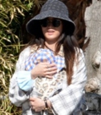 Brenda Song with her son