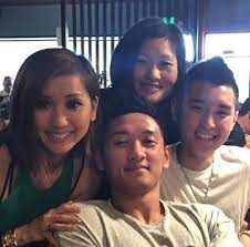 Brenda Song with her mother & brother