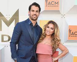 Eric Decker with his wife