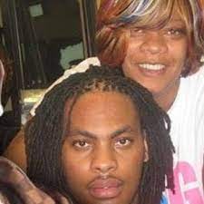 Waka Flocka Flame with his mother
