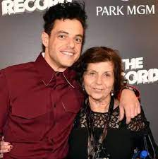Rami Malek with his mother