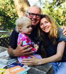 Sarah Chalke with her father