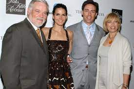 Angie Harmon with her parents & ex-husband