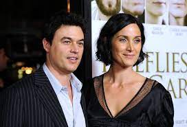 Carrie Anne Moss with her husband