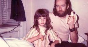 George Carlin with his daughter