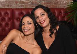 Rosario Dawson with her mother