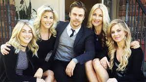 Derek Hough with his sisters