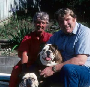 John Madden with his wife Virginia