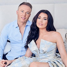 Jessica Wright with her husband William