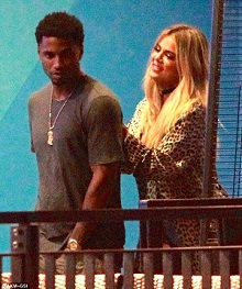 Trey Songz with his ex-girlfriend Khloe