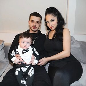 Briana Murillo with her husband & son